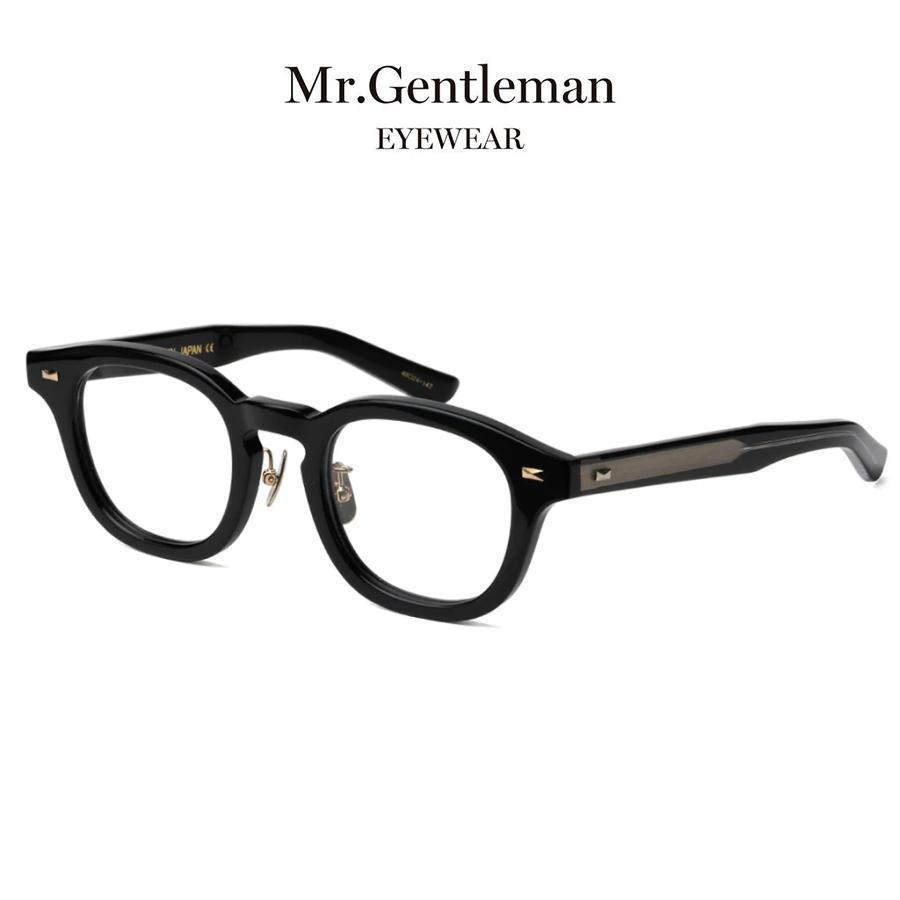 Mr.Gentleman EYEWEAR ミスタージェントルマンアイウェア JIMMY 48mm Col.P  Black & Clear メガネ ボストンタイプ 正規取扱店 | MISTERGENTLEMAN