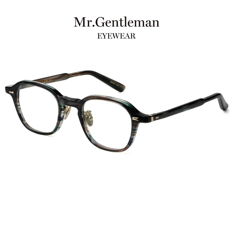 Mr.Gentleman EYEWEAR ミスタージェントルマンアイウェア SALINGER Col.J Native Green 緑×茶系 メガネ スクエアタイプ 正規取扱店 | MISTERGENTLEMAN