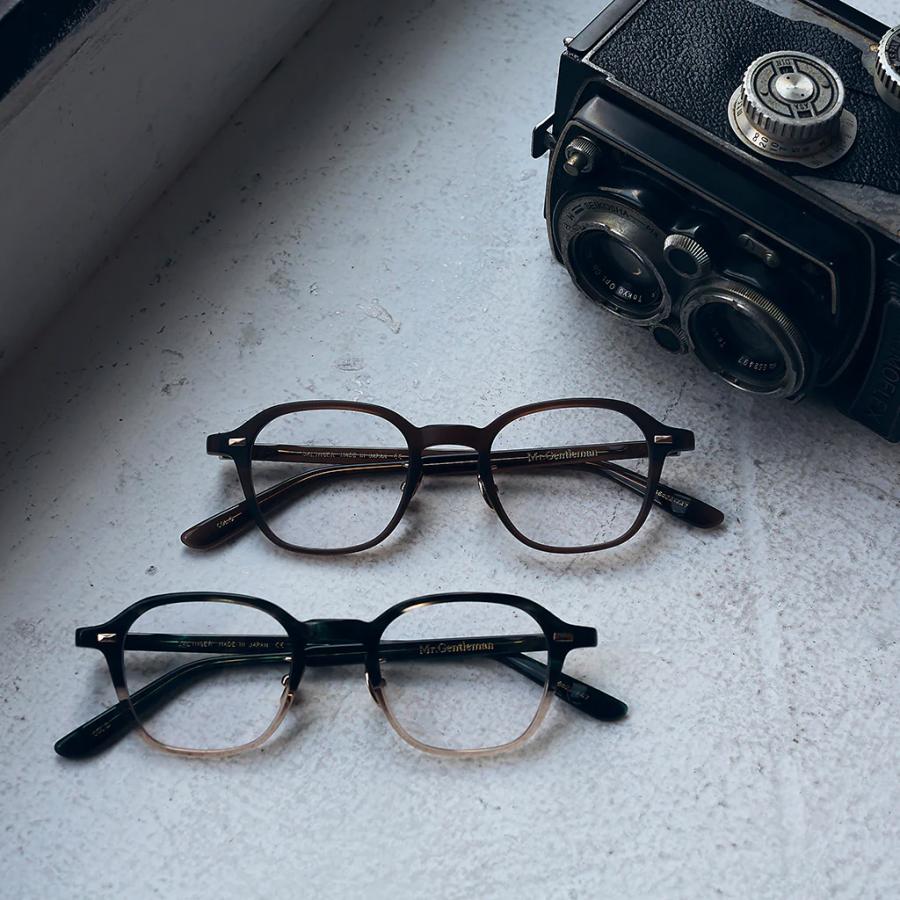 Mr.Gentleman EYEWEAR ミスタージェントルマンアイウェア SALINGER Col.J Native Green 緑×茶系 メガネ スクエアタイプ 正規取扱店 | MISTERGENTLEMAN | 03