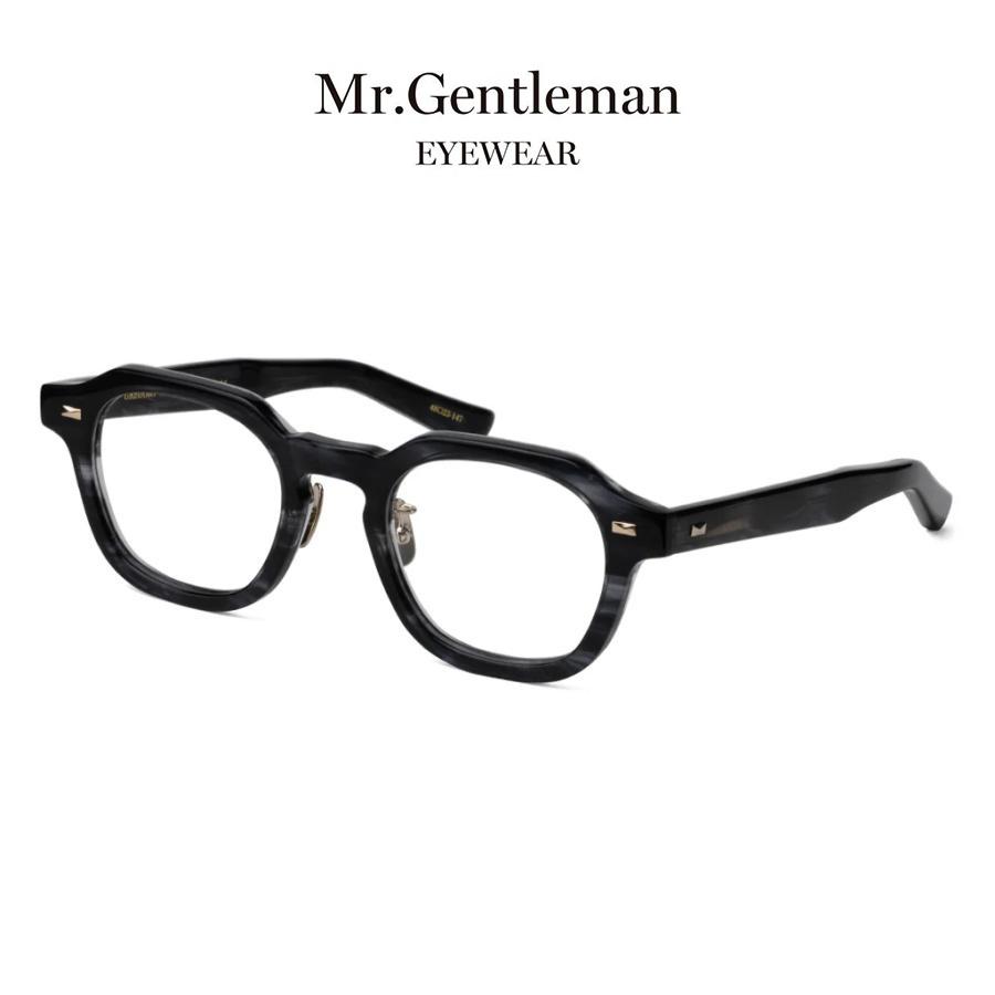 Mr.Gentleman EYEWEAR ミスタージェントルマンアイウェア GREGORY/グレゴリー 48mm Col.B  Grey Marble グレーマーブル メガネ スクエアタイプ 正規取扱店 | MISTERGENTLEMAN