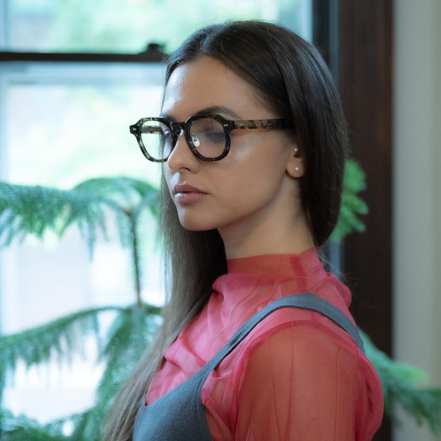 Mr.Gentleman EYEWEAR ミスタージェントルマンアイウェア GREGORY/グレゴリー 48mm Col.B  Grey Marble グレーマーブル メガネ スクエアタイプ 正規取扱店 | MISTERGENTLEMAN | 05