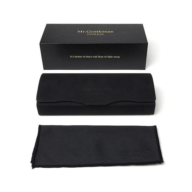 Mr.Gentleman EYEWEAR ミスタージェントルマンアイウェア GREGORY/グレゴリー 48mm Col.A  Black & Clear 黒 メガネ スクエアタイプ 正規取扱店 | MISTERGENTLEMAN | 03