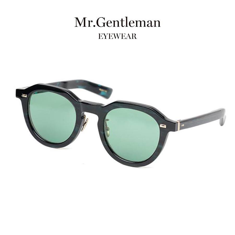 Mr.Gentleman EYEWEAR ミスタージェントルマンアイウェア LEON SG/レオン SG Col.D  Green Marble グリーンマーブル サングラス ボストンタイプ 正規取扱店 | MISTERGENTLEMAN