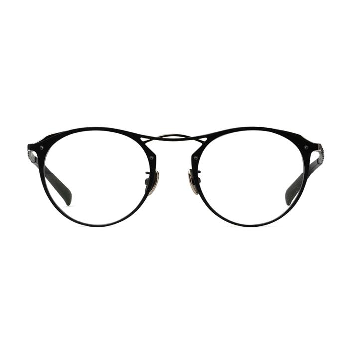 Mr.Gentleman EYEWEAR TAYLOR/テイラー Col.B Matte Black & Gold - Matte Black メガネ チタンフレーム ミスタージェントルマンアイウェア 正規取扱店 | MISTERGENTLEMAN | 01