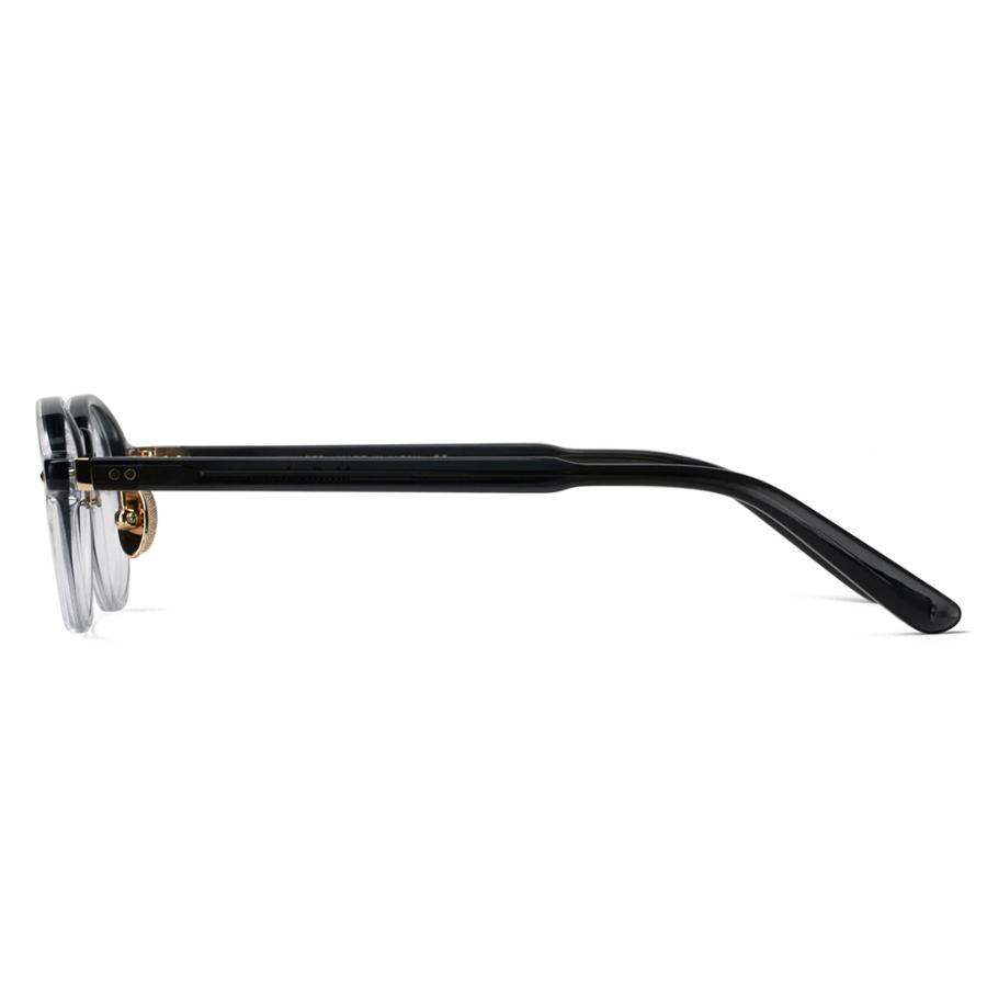 Mr.Gentleman EYEWEAR WALTER/ウォルター Col.D Black to Whiter 黒×クリア メガネ オーバルタイプ ミスタージェントルマンアイウェア 正規取扱店 | MISTERGENTLEMAN | 02