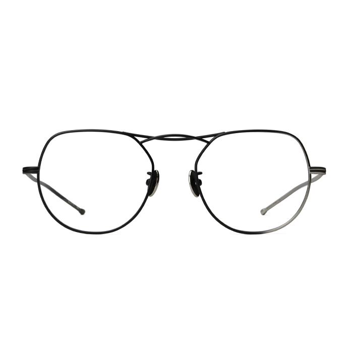 Mr.Gentleman EYEWEAR BENZIE/ベンジー Col.E Matte Black&Silver Gradation 黒マット&シルバーグラデ チタン ミスタージェントルマン 正規取扱店 | MISTERGENTLEMAN | 01