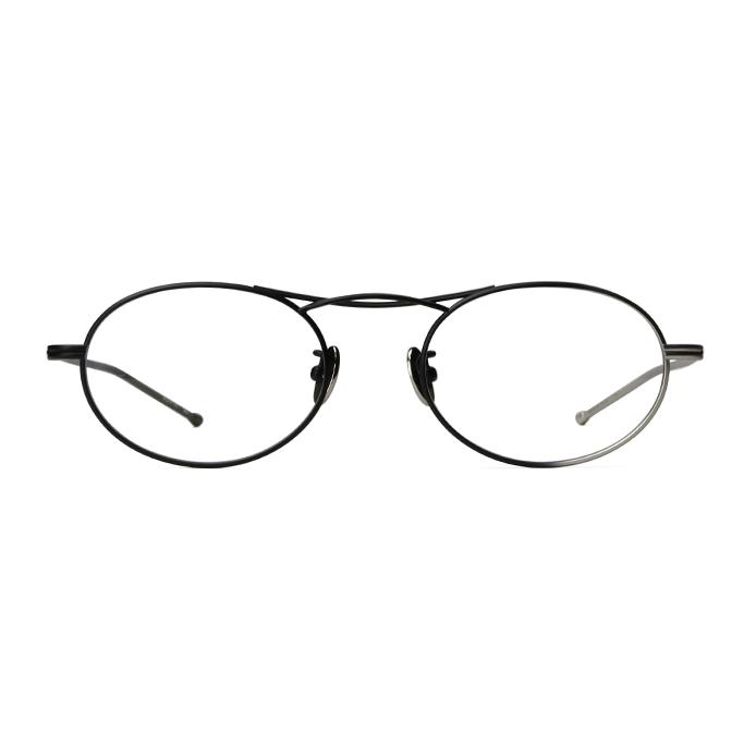 Mr.Gentleman EYEWEAR TATSUYA/タツヤ Col.E Matte Black&Silver Gradation 黒マット&シルバーグラデ チタンミスタージェントルマン 正規取扱店 | MISTERGENTLEMAN | 01