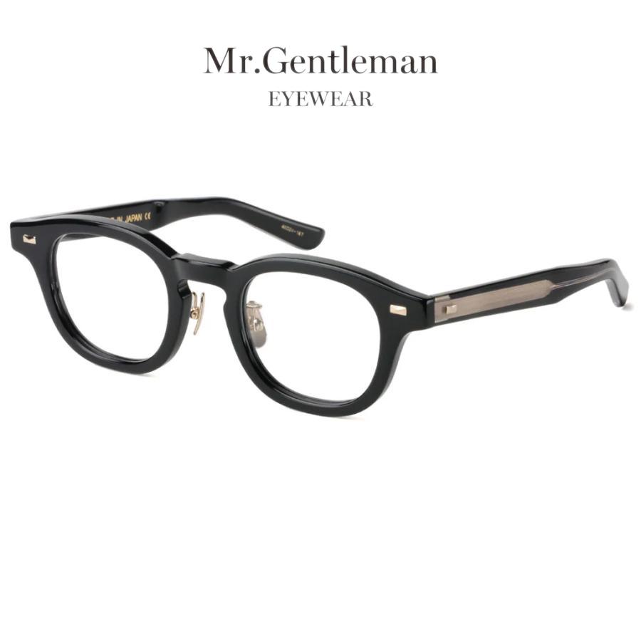 Mr.Gentleman EYEWEAR JIMMY 46mm Col.P Black & Clear メガネ ボストンタイプ ミスタージェントルマンアイウェア 正規取扱店 | MISTERGENTLEMAN