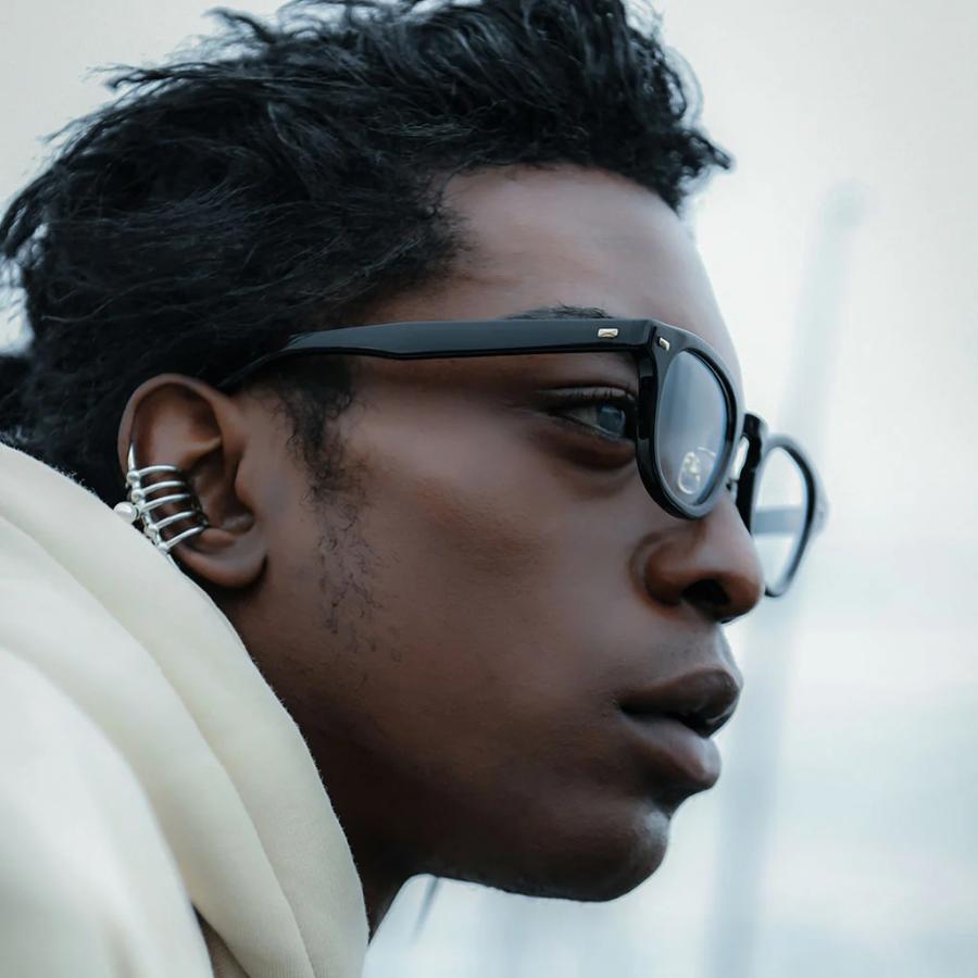 Mr.Gentleman EYEWEAR JIMMY 46mm Col.P Black & Clear メガネ ボストンタイプ ミスタージェントルマンアイウェア 正規取扱店 | MISTERGENTLEMAN | 04