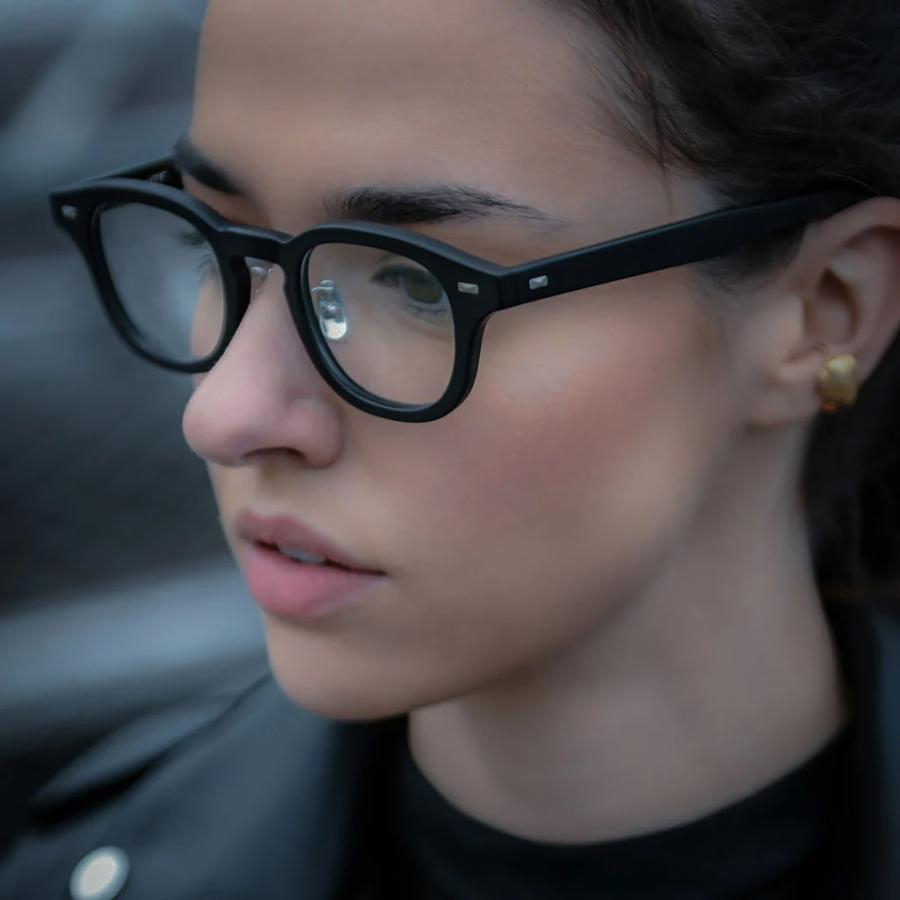 Mr.Gentleman EYEWEAR JIMMY 46mm Col.P Black & Clear メガネ ボストンタイプ ミスタージェントルマンアイウェア 正規取扱店 | MISTERGENTLEMAN | 06