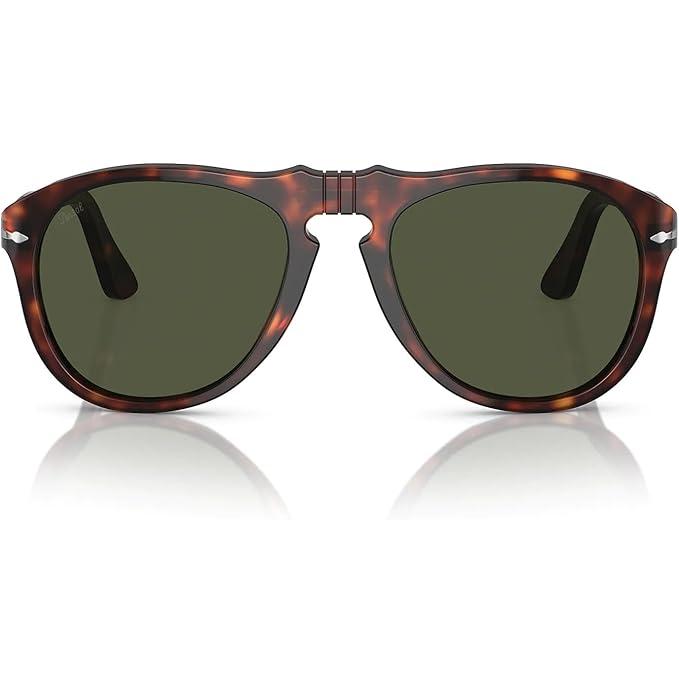 Persol ペルソール ティアドロップタイプ 649 Col.24/31 (フレーム:ハバナ-茶、レンズ:グリーン) サングラス スティーブ・マックイーン 正規輸入品 | persol | 01
