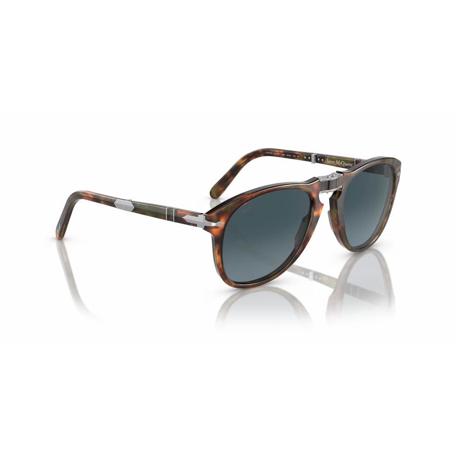 Persol ペルソール 714SM スティーブ・マックイーン 復刻 Col.0108S3 ブラウン ポラライズド偏光レンズ 折りたたみ式 ティアドロップ サングラス 正規輸入品｜e-second｜04