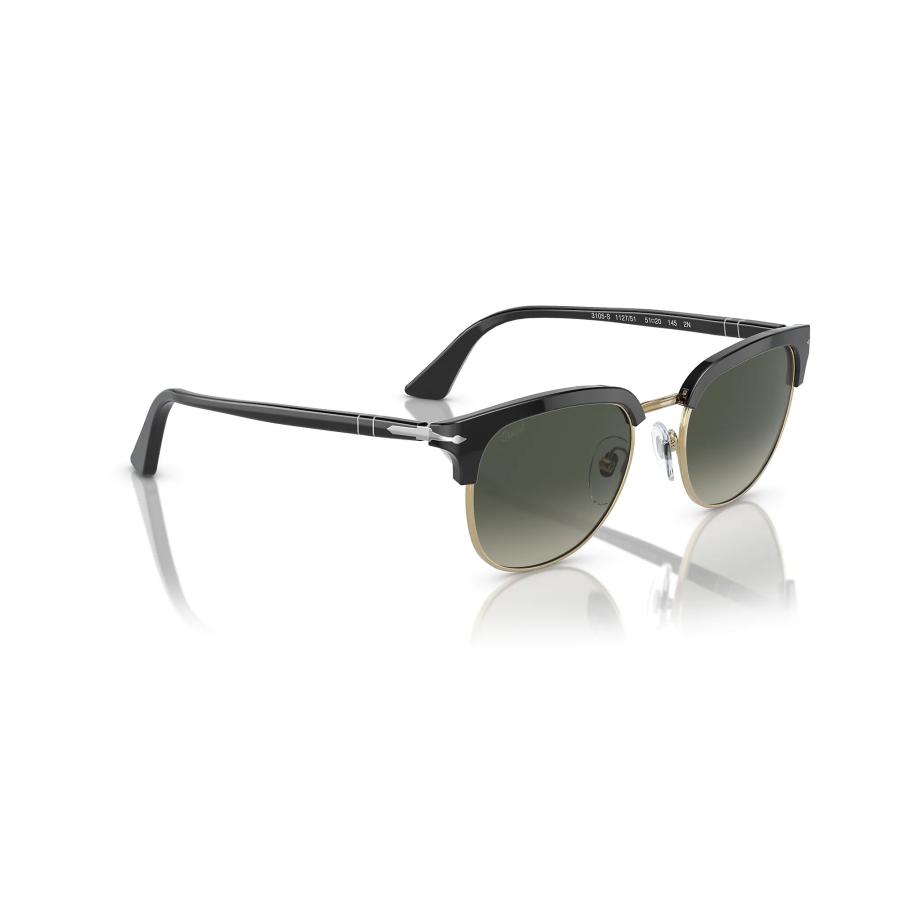 Persol ペルソール 3105S Col.112871 フレーム:黒 レンズ:グレー サーモントブロータイプ サングラス 正規輸入品の画像