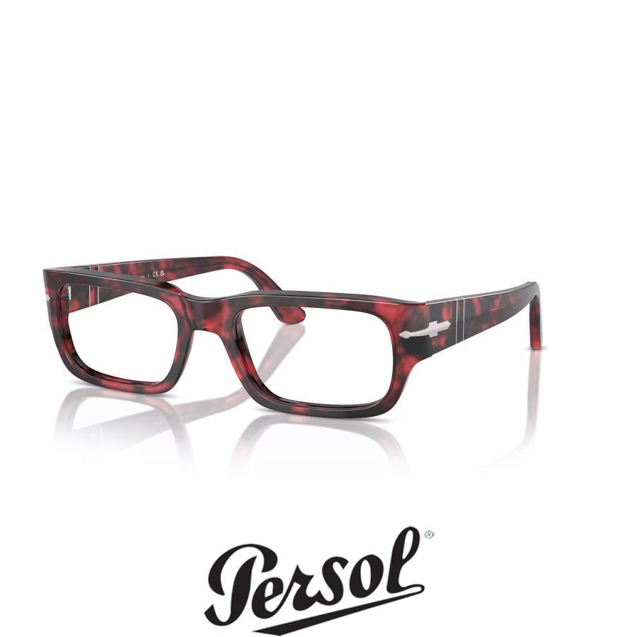 persol（ペルソール） 3347V Col.1212 Red Havana 赤茶 スクエア