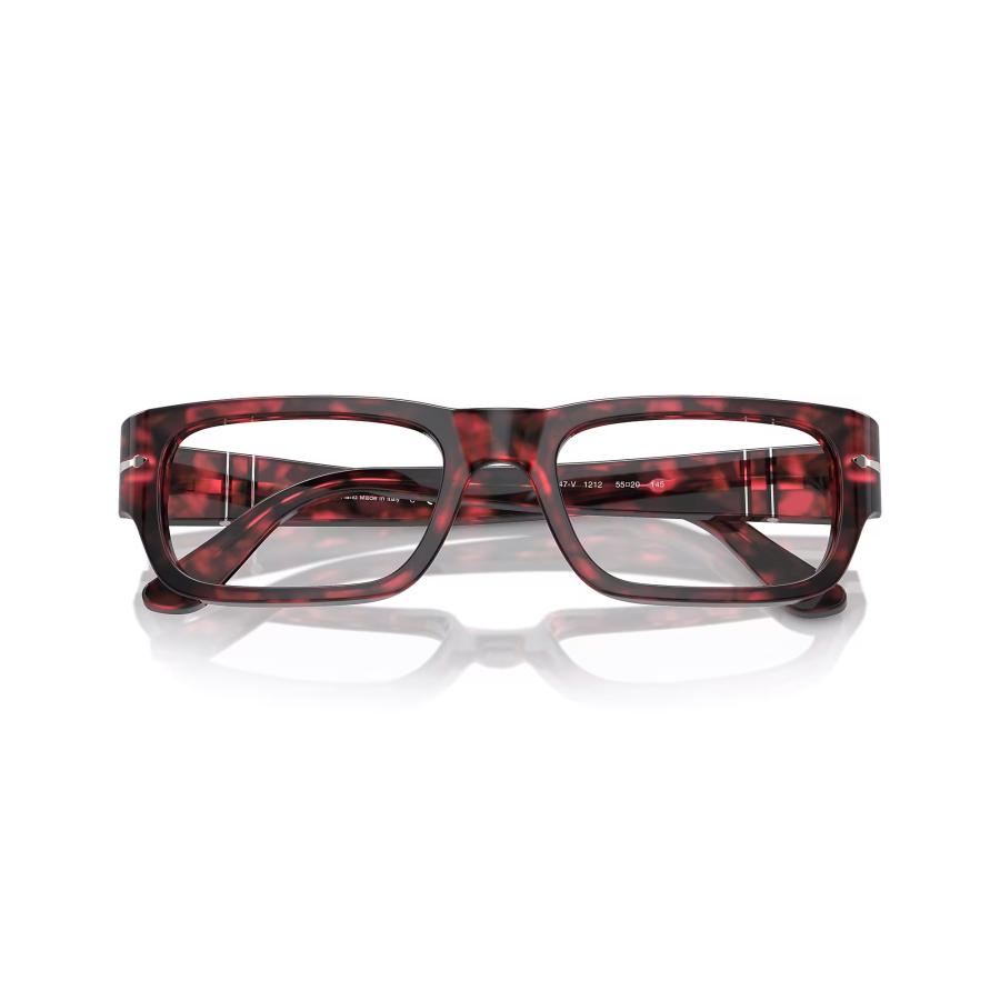 persol（ペルソール） 3347V Col.1212 Red Havana 赤茶 スクエア