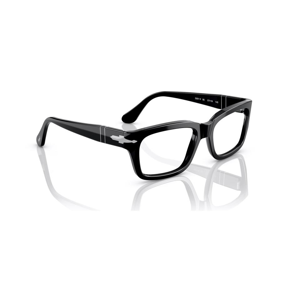 persol（ペルソール） 3301V Col.95 BLACK 黒 スクエアフレーム メガネ