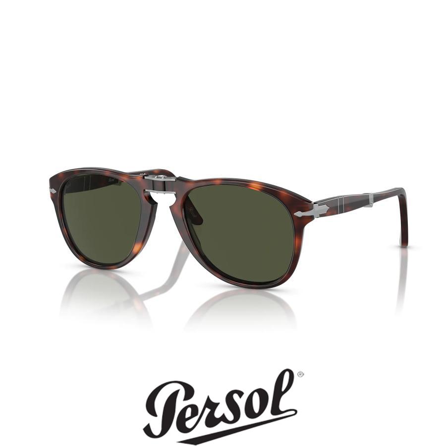 新品 Persol 714 サングラス ブラウン ハバナ ブラウン 折りたたみ persol（ペルソール） 714 Col.24/31 ハバナ 茶 折りたたみ式 54サイズ