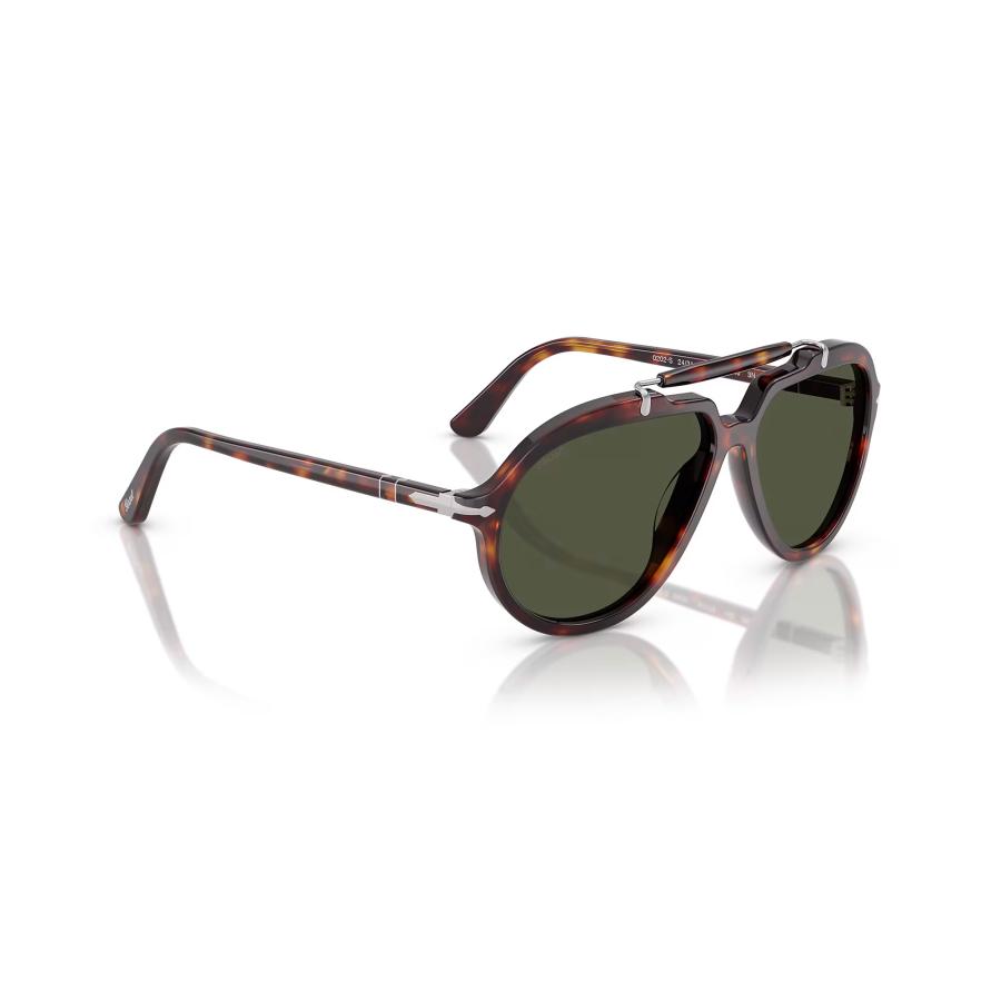 Persol ペルソール 0202S Col.24/31(Havana/Green) Netflix「SENNA」コラボレーションモデル ガラスレンズ ティアドロップ サングラス 正規輸入品 | persol | 02