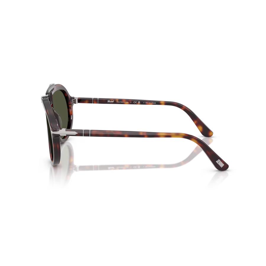Persol ペルソール 0202S Col.24/31(Havana/Green) Netflix「SENNA」コラボレーションモデル ガラスレンズ ティアドロップ サングラス 正規輸入品 | persol | 03