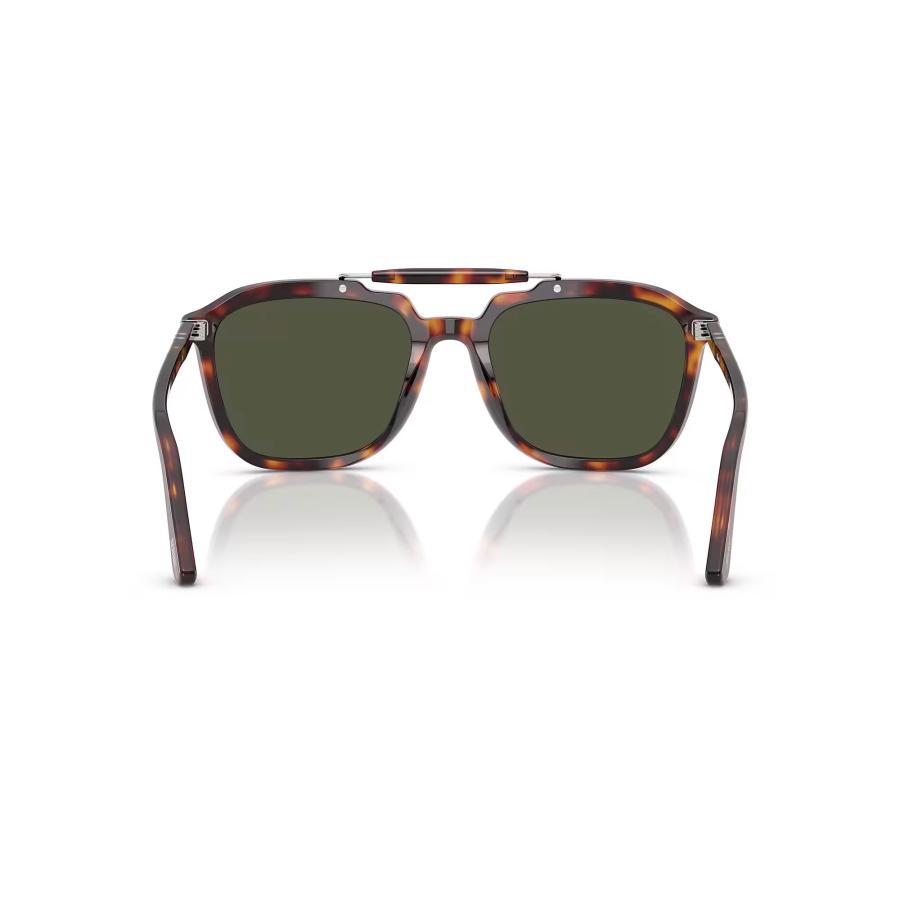 Persol ペルソール 0203S Col.24/31(Havana/Green) Netflix「SENNA」コラボレーションモデル ガラスレンズ ウェリントン サングラス 正規輸入品 | persol | 04