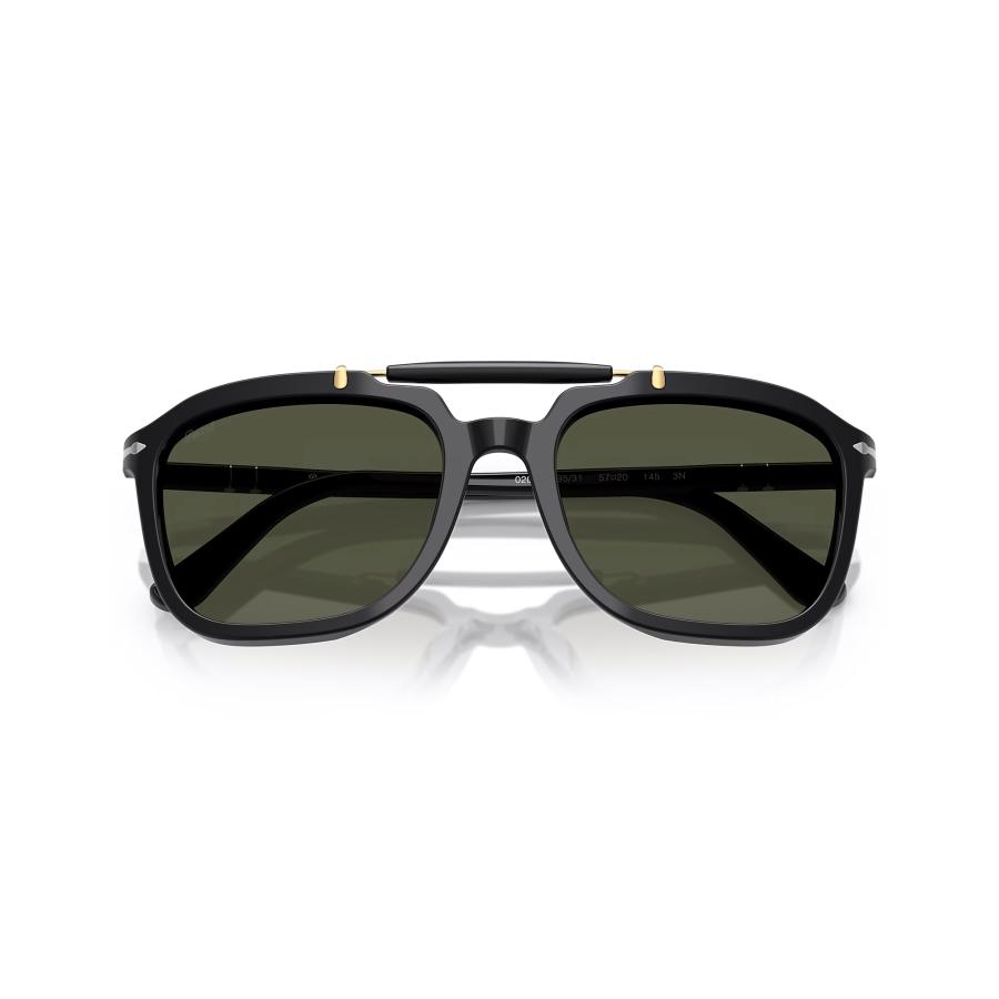 Persol ペルソール 0203S Col.95/31(Black/Green) Netflix「SENNA」コラボレーションモデル ガラスレンズ ウェリントン サングラス 正規輸入品 | persol | 05