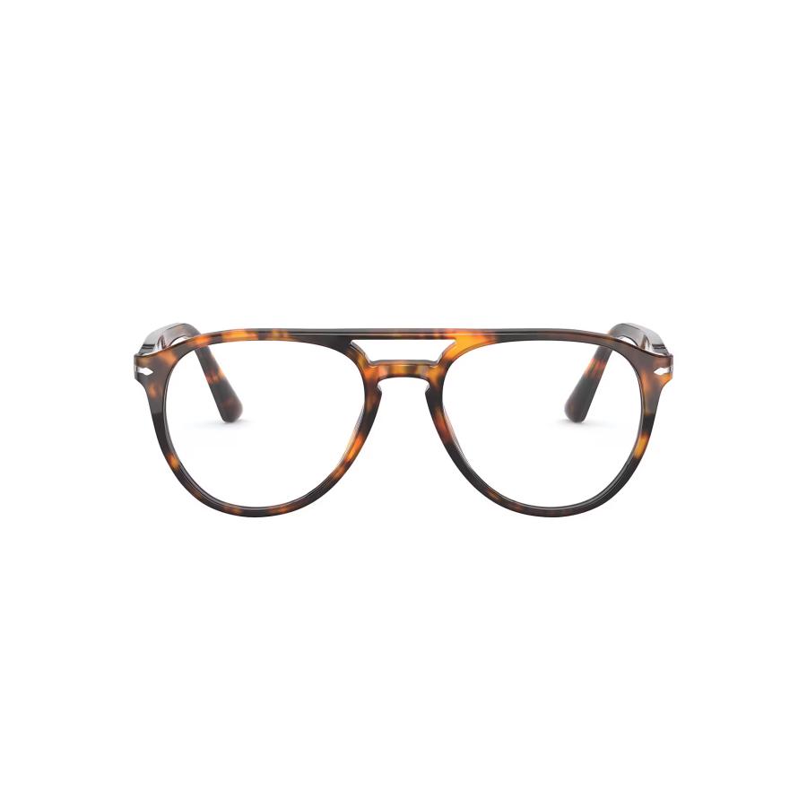 Persol ペルソール 3160V Col.0108 Caffe 茶系 ツーブリッジ ティアドロップタイプ メガネ 正規輸入品 | persol | 01