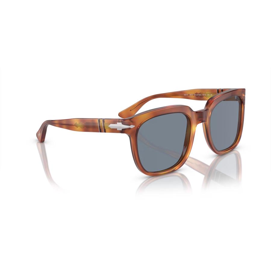 Persol ペルソール 3323S Col.96/56 Terra Di Siena/Light Blue 茶系(レンズ：ブルー) ウェリントンタイプ サングラス 正規輸入品 | persol | 02