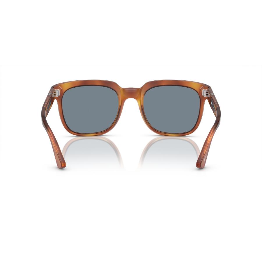 Persol ペルソール 3323S Col.96/56 Terra Di Siena/Light Blue 茶系(レンズ：ブルー) ウェリントンタイプ サングラス 正規輸入品 | persol | 04