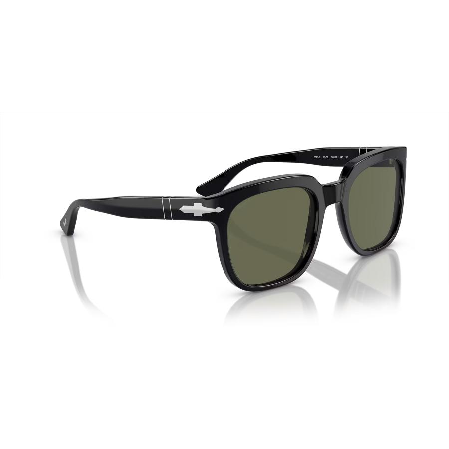 Persol ペルソール 3323S Col.95/58 Black/Green Polar 黒(レンズ：グリーン偏光レンズ) ウェリントンタイプ サングラス 正規輸入品 | persol | 02
