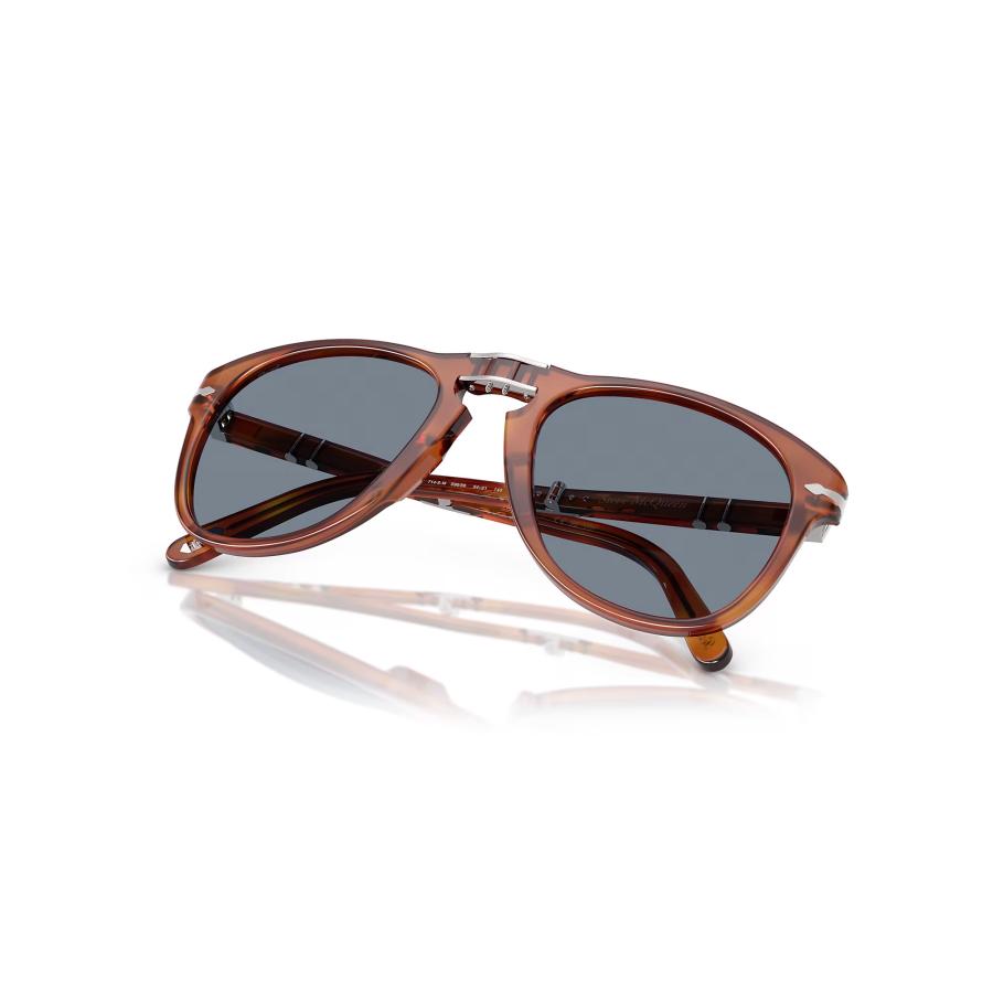 Persol ペルソール 714SM Steve McQueen スティーブ・マックイーン 限定BOX Col.S96/56 茶(レンズ：ライトブルーガラス) ティアドロップ サングラス 正規輸入品 | persol | 07