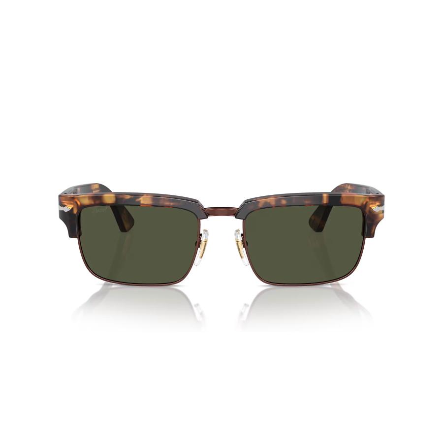 Persol ペルソール 3354S Col.110231 Honey Tortoise/Brown 茶系 (レンズ：Green) スクエア サーモントブロータイプ サングラス 正規輸入品 | persol | 01