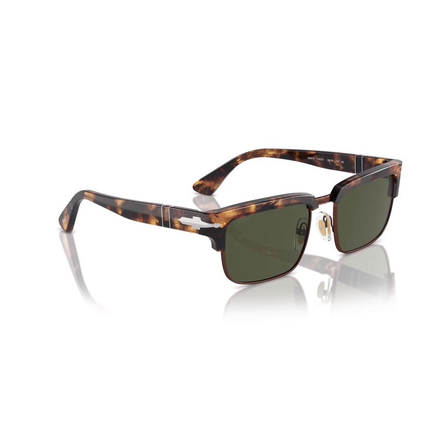 Persol ペルソール 3354S Col.110231 Honey Tortoise/Brown 茶系 (レンズ：Green) スクエア サーモントブロータイプ サングラス 正規輸入品 | persol | 02