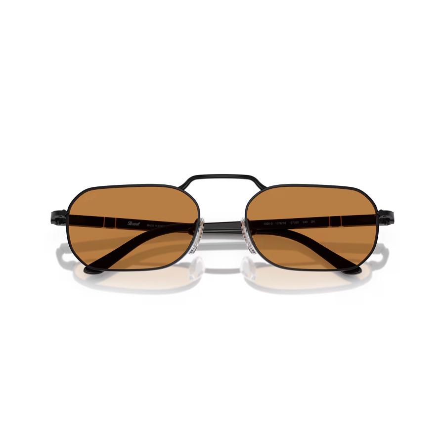 Persol ペルソール 1020S Col.107853 Demigloss Black(レンズ：Yellow Brown Crystal) メタルフレーム ハイブリッジ オーバルタイプ サングラス 正規輸入品 | persol | 05