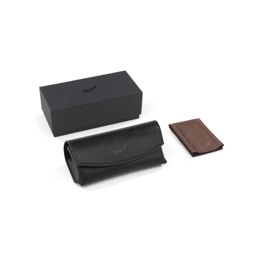 Persol ペルソール 1020S Col.107853 Demigloss Black(レンズ：Yellow Brown Crystal) メタルフレーム ハイブリッジ オーバルタイプ サングラス 正規輸入品 | persol | 06