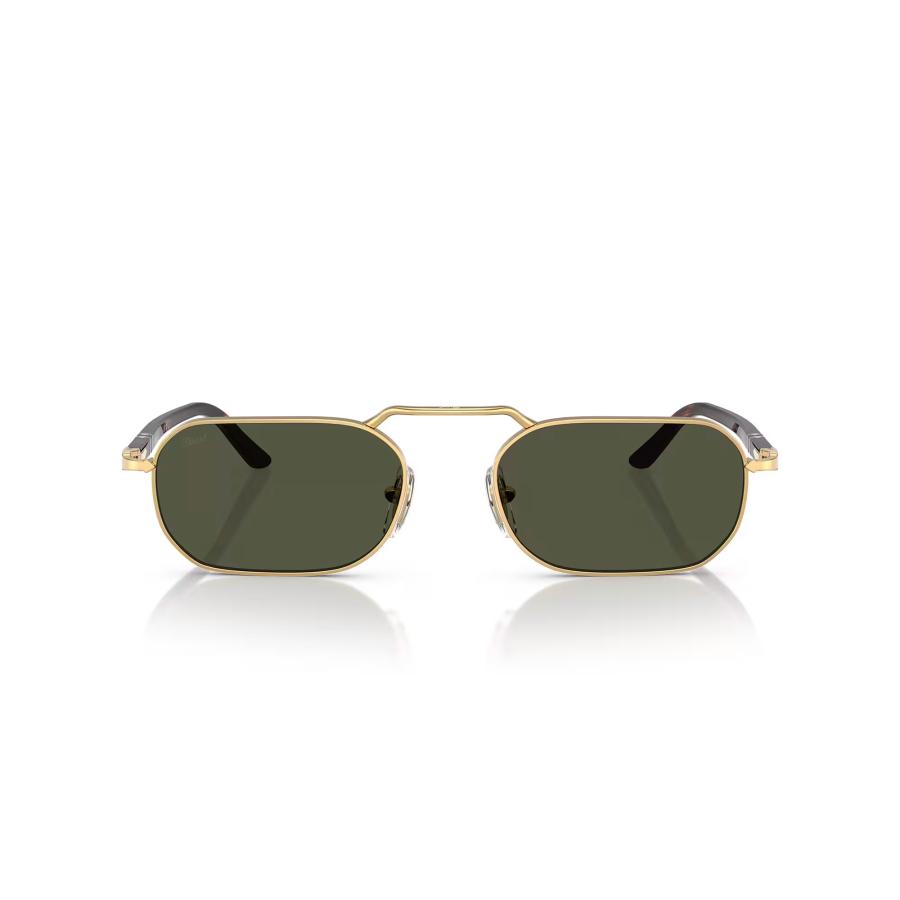 Persol ペルソール 1020S Col.515/31 Gold(レンズ：Green Crystal) メタルフレーム ハイブリッジ オーバルタイプ サングラス 正規輸入品 | persol | 01