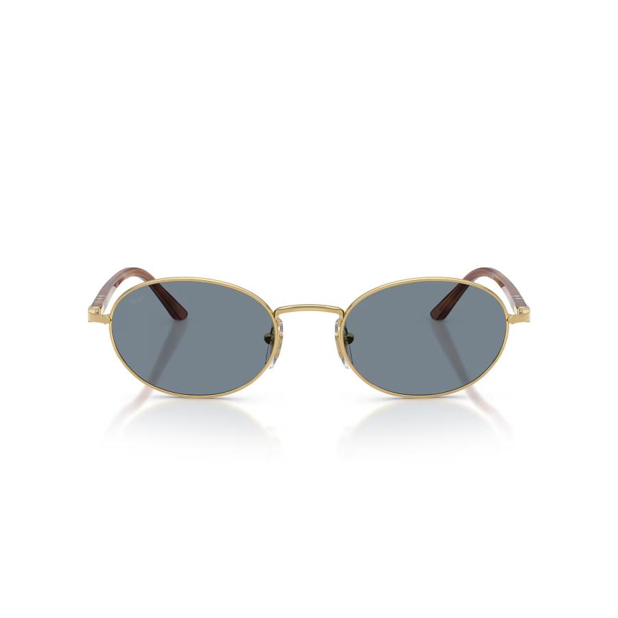 Persol ペルソール 1018S Col.113256 Gold/Light Blue オーバルタイプメタルフレーム サングラス イタリア 正規輸入品 | persol | 01