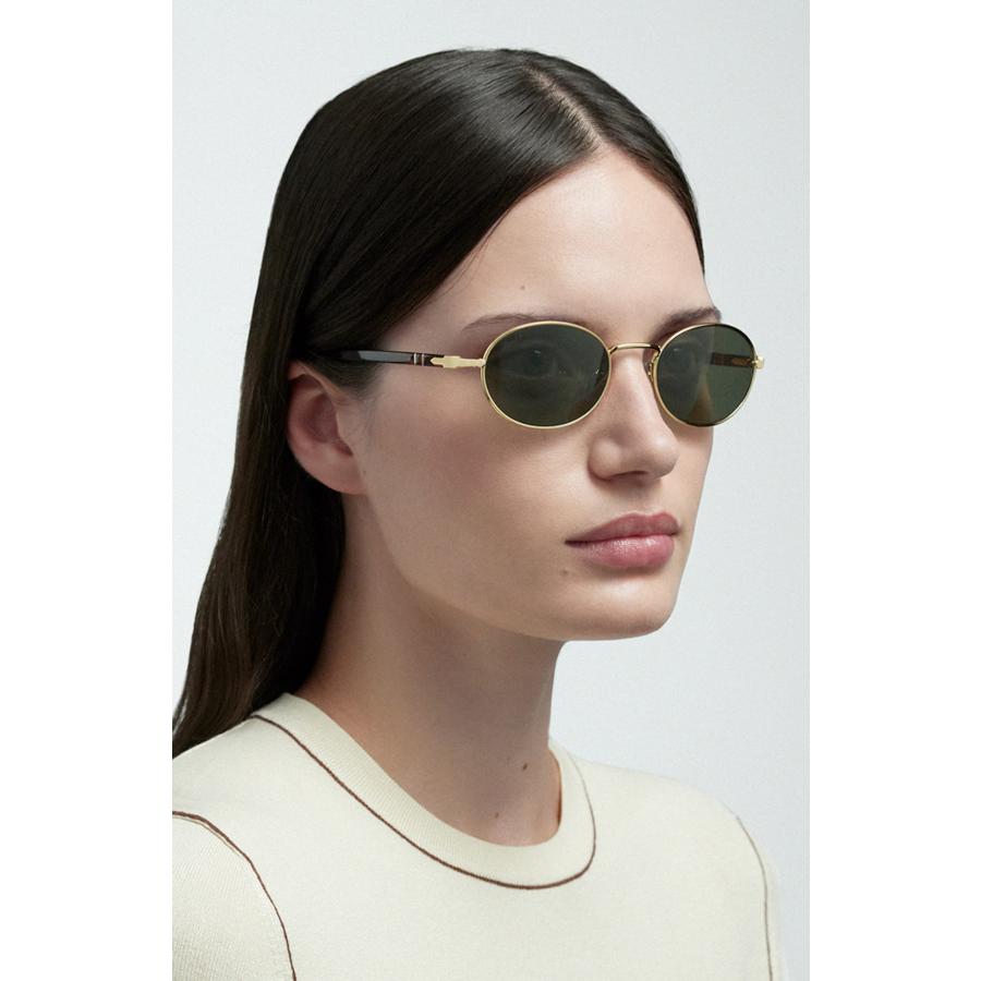 Persol ペルソール 1018S Col.113256 Gold/Light Blue オーバルタイプメタルフレーム サングラス イタリア 正規輸入品 | persol | 08