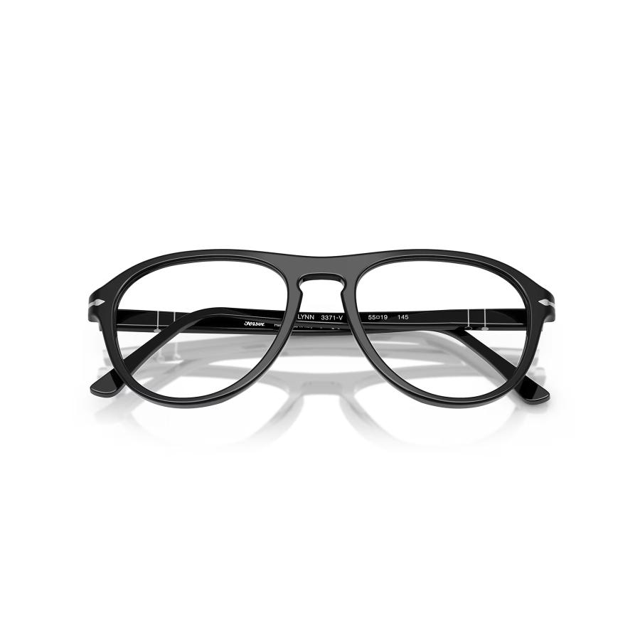 Persol ペルソール 3371V Col.95 Black 黒 ティアドロップタイプ セルフレーム メガネ イタリア 正規輸入品 | persol | 05