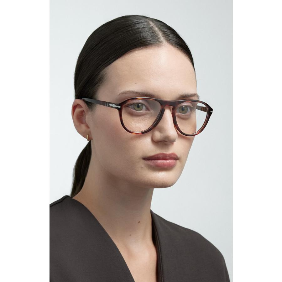 Persol ペルソール 3371V Col.95 Black 黒 ティアドロップタイプ セルフレーム メガネ イタリア 正規輸入品 | persol | 08