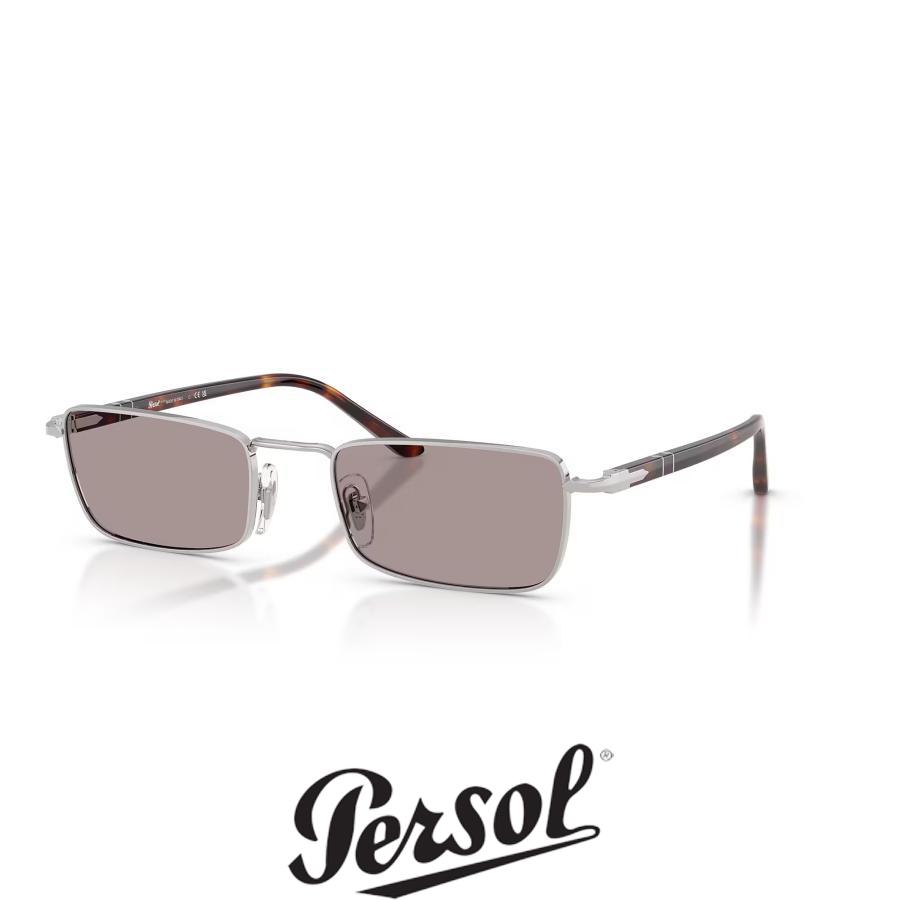 Persol ペルソール 1025S Col.102153 Silver/Violet スクエアタイプメタルフレーム サングラス イタリア 正規輸入品 | persol
