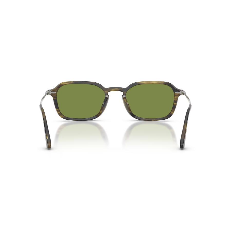 Persol ペルソール 3381S Col.12374E Striped Black & Olive Green/Green ウェリントンタイプ コンビネーション サングラス イタリア 正規輸入品 | persol | 04