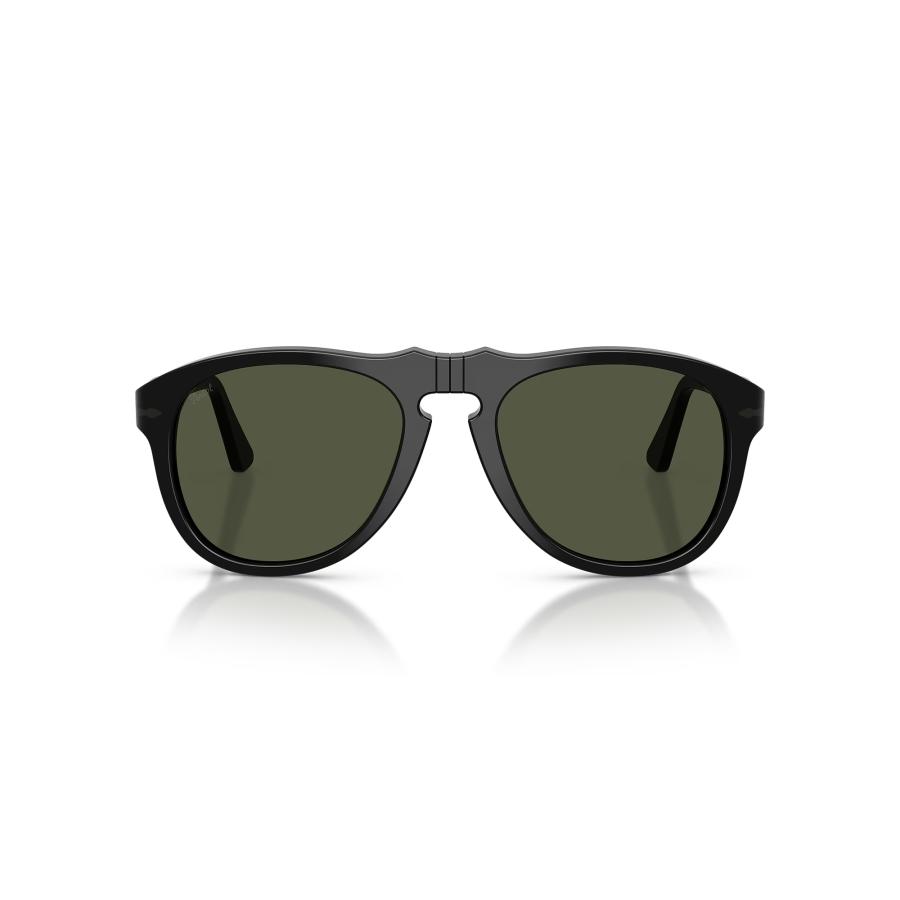 Persol ペルソール 649NE - Total Black Arrow Col.95/31 Black/Green ティアドロップタイプ サングラス イタリア 正規輸入品 | persol | 01