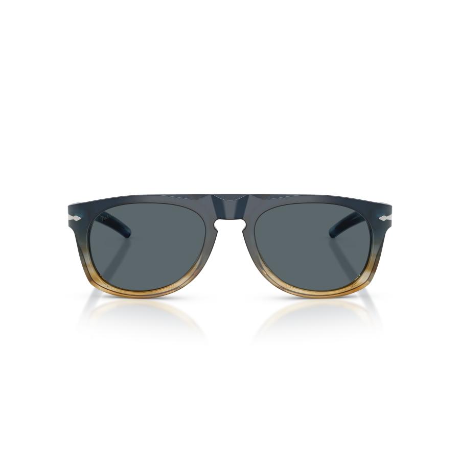 Persol ペルソール 3401S - Persol & Cassina Limited Edition Col.1245R5 Blue Striped Sand/Blue ティアドロップタイプ サングラス イタリア 正規輸入品 | persol | 01