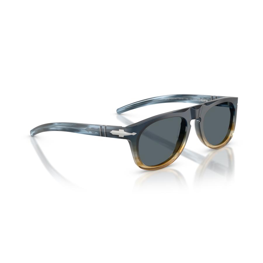 Persol ペルソール 3401S - Persol & Cassina Limited Edition Col.1245R5 Blue Striped Sand/Blue ティアドロップタイプ サングラス イタリア 正規輸入品 | persol | 02