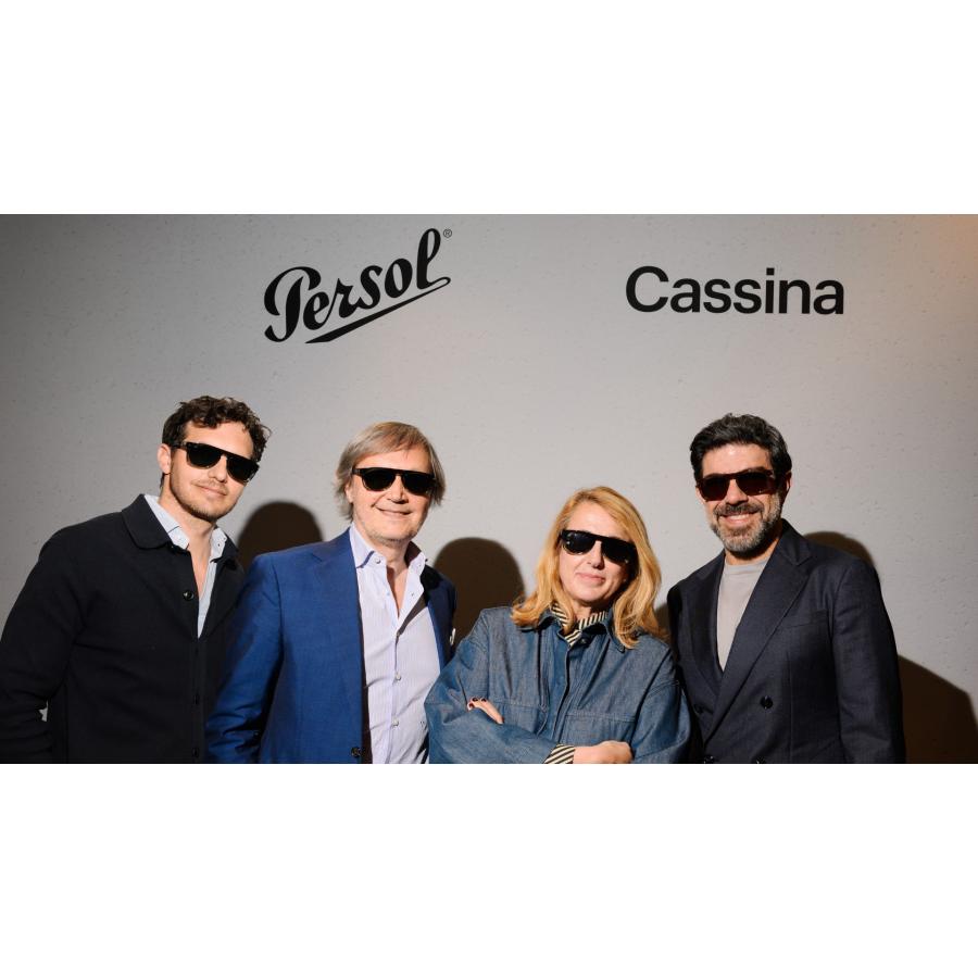 Persol ペルソール 3401S - Persol & Cassina Limited Edition Col.1245R5 Blue Striped Sand/Blue ティアドロップタイプ サングラス イタリア 正規輸入品 | persol | 08