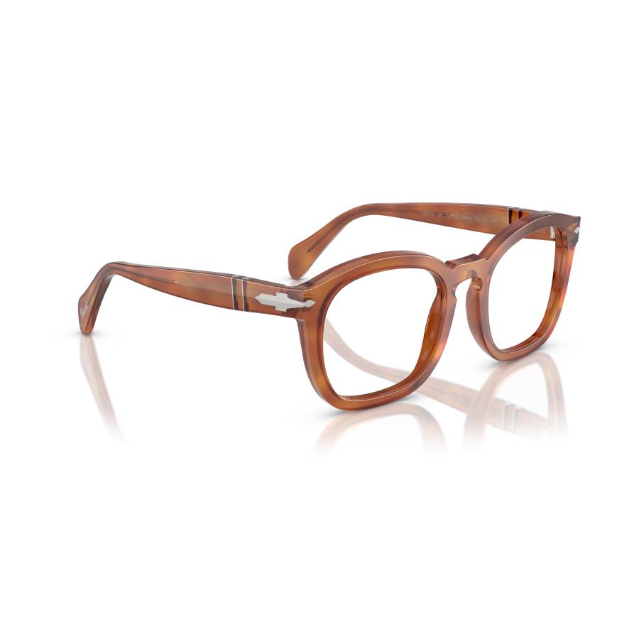 Persol ペルソール 0082V Col.96 Terra Di Siena 茶系 ウェリントンタイプ セルフレーム メガネ イタリア 正規輸入品の画像