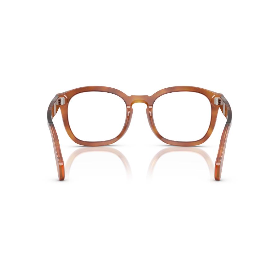 Persol ペルソール 0082V Col.96 Terra Di Siena 茶系 ウェリントンタイプ セルフレーム メガネ イタリア 正規輸入品の画像