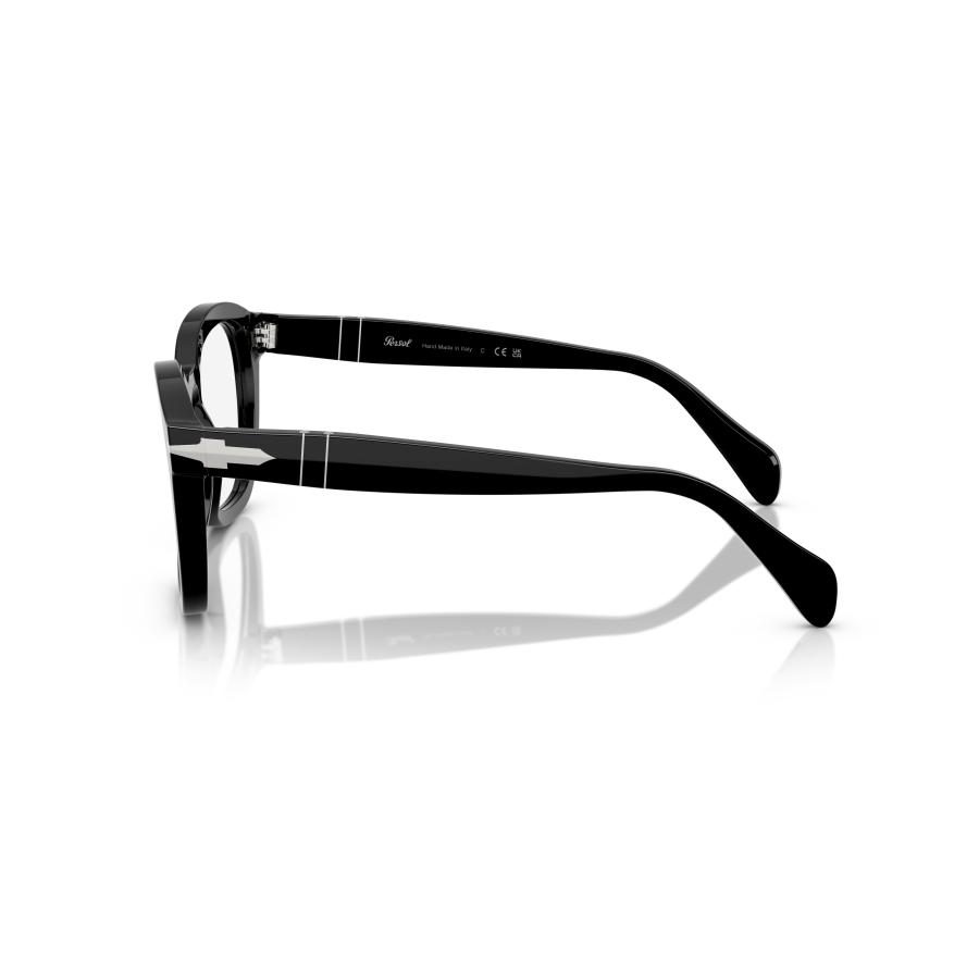 Persol ペルソール 0082V Col.95 Black 黒 ウェリントンタイプ セルフレーム メガネ イタリア 正規輸入品の画像