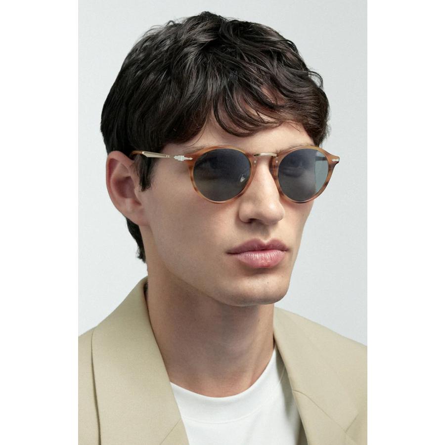 Persol ペルソール 3166S Col.123932 Transparent Ocean(Clear Gradient Grey) ボストンタイプ コンビネーション サングラス 復刻 イタリア 正規輸入品 | persol | 06