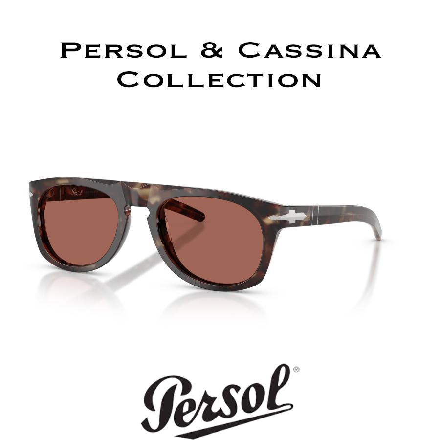 Persol ペルソール 3401S - Persol & Cassina Collection Col.1246H2 Light Havana ティアドロップタイプ サングラス イタリア 正規輸入品 | persol